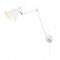 Applique articulée Wall, blanc et chrome, 1 ampoule|Appliques murales|Luminaire Center