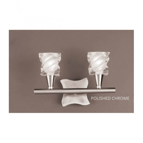 Applique murale Salomon avec interrupteur 2 Ampoules G9, chrome poli|Appliques murales|Luminaire Center