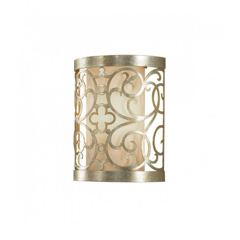 Applique Arabesque, feuilles d'argent, 24 cm|Appliques murales|Luminaire Center