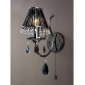 Applique murale Luna 1 Ampoule chrome noir/cristal|Appliques murales|Luminaire Center