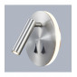 Applique de chevet moderne Nemo Nickel satiné|Appliques murales|Luminaire Center