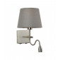 Applique de chevet grise Norte Nickel|Appliques murales|Luminaire Center