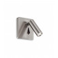 Applique avec liseuse Lite Métal Nickel 1 ampoule 8,5cm|Appliques murales|Luminaire Center