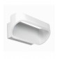Applique LED Oval, aluminium blanc mat, 18 cm|Appliques murales|Luminaire Center