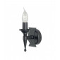 Applique Saxon, fer forgé noir, 1 ampoule|Appliques murales|Luminaire Center