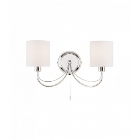 Applique Phantom, chrome et abat-jour blanc|Appliques murales|Luminaire Center