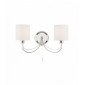 Applique Phantom, chrome et abat-jour blanc|Appliques murales|Luminaire Center