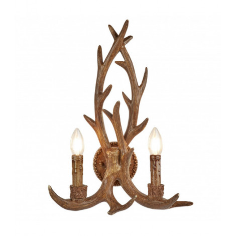 Applique Stag, résine, 2 ampoules|Appliques murales|Luminaire Center