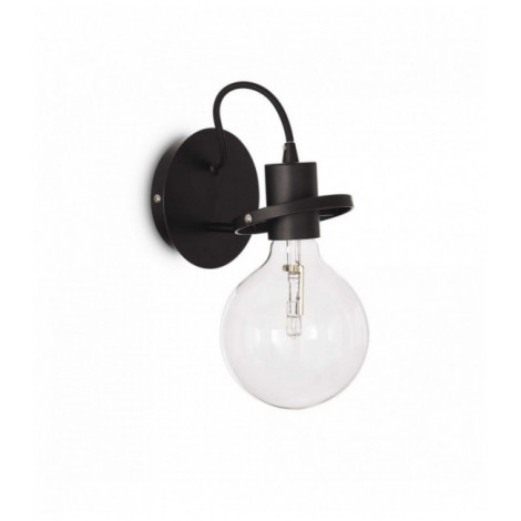 Applique murale Noire RADIO 1 ampoule|Appliques murales|Luminaire Center