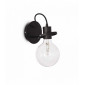 Applique murale Noire RADIO 1 ampoule|Appliques murales|Luminaire Center