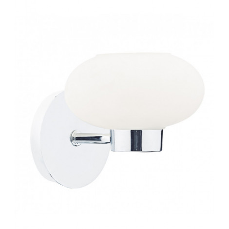 Applique murale System chrome poli et verre opale 1 ampoule|Appliques murales|Luminaire Center