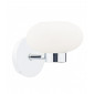 Applique murale System chrome poli et verre opale 1 ampoule|Appliques murales|Luminaire Center
