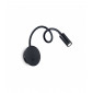 Applique avec liseuse Focus-2 1 ampoule Métal Noir|Appliques murales|Luminaire Center