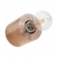 Applique murale Salgado Bois Bois naturel 1 ampoule 10cm|Appliques murales|Luminaire Center