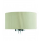 Applique Drum Pleat, en chrome et verre, abat-jour crème|Appliques murales|Luminaire Center