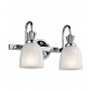 Applique Cora, chrome poli, verre, 2 LED|Appliques murales|Luminaire Center