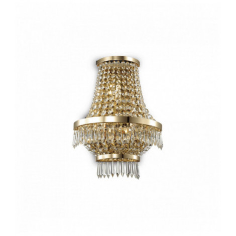 Applique murale Dorée en cristal CAESAR 3 ampoules|Appliques murales|Luminaire Center