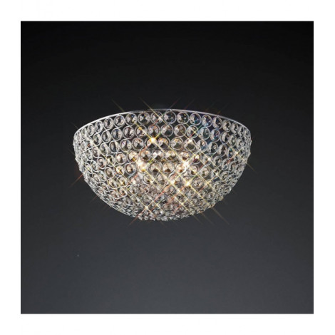 Applique murale Ava Circular 2 Ampoules chrome poli/cristal|Appliques murales|Luminaire Center