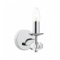Applique murale Oleana chrome poli et cristal 1 ampoule|Appliques murales|Luminaire Center