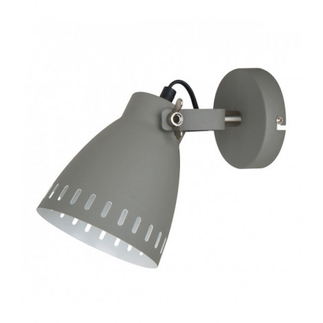 Applique murale industrielle et rétro Franklin Gris satiné sablé|Appliques murales|Luminaire Center