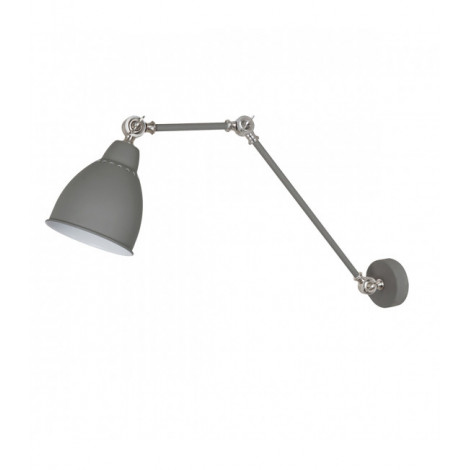 Applique murale industrielle et rétro Sonny Gris satiné sablé|Appliques murales|Luminaire Center