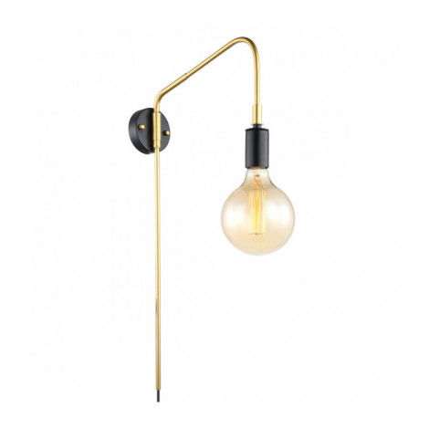 Applique murale moderne Malene Noir, doré|Appliques murales|Luminaire Center