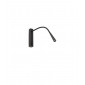 Applique avec liseuse Flin Noir 1 ampoule 27,3cm|Appliques murales|Luminaire Center