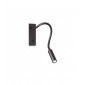 Applique avec liseuse Io Métal,aluminium Noir 1 ampoule 12cm|Appliques murales|Luminaire Center