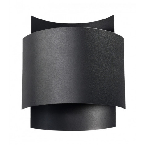 Applique murale Impact Acier Noir 1 ampoule 11cm|Appliques murales|Luminaire Center