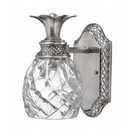 Applique Plantation, nickel antique poli, verre, LED|Appliques murales|Luminaire Center