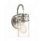 Applique Brinley, nickel brossé, verre|Appliques murales|Luminaire Center