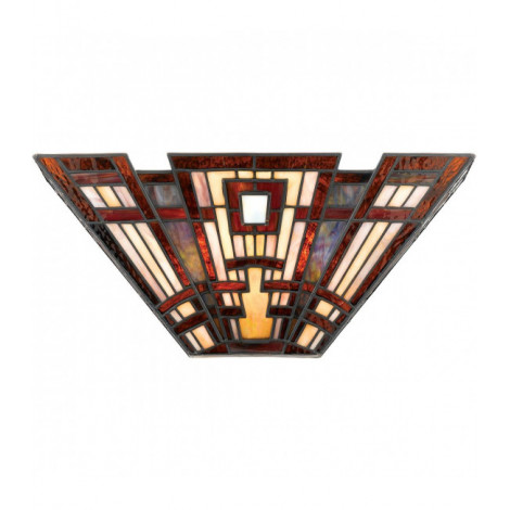 Applique Classic Craftsman, verre tiffany multicolore|Appliques murales|Luminaire Center