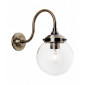 Applique Victoria 28 cm, laiton antique et verre|Appliques murales|Luminaire Center