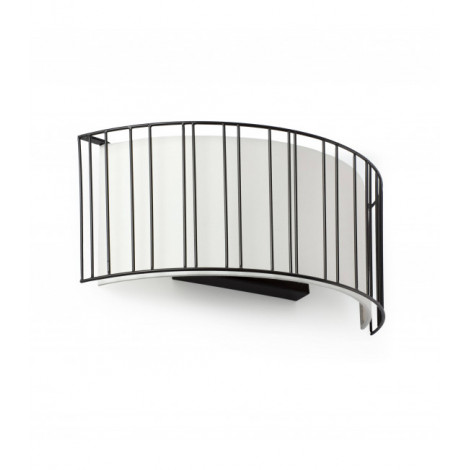 Aplique murale noire Linda 2 ampoules|Appliques murales|Luminaire Center