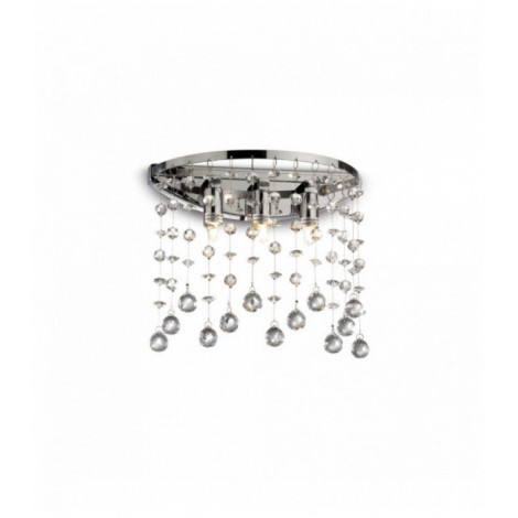 Applique murale Chromée en cristal MOONLIGHT 3 ampoules|Appliques murales|Luminaire Center