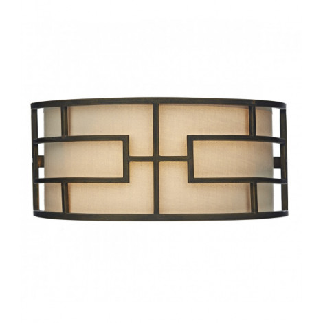 Applique murale Tumola bronze et Taupe 2 ampoules|Appliques murales|Luminaire Center