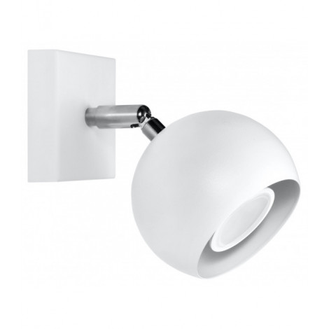 Applique murale OCULARE acier blanc 1 ampoule|Appliques murales|Luminaire Center