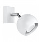 Applique murale OCULARE acier blanc 1 ampoule|Appliques murales|Luminaire Center