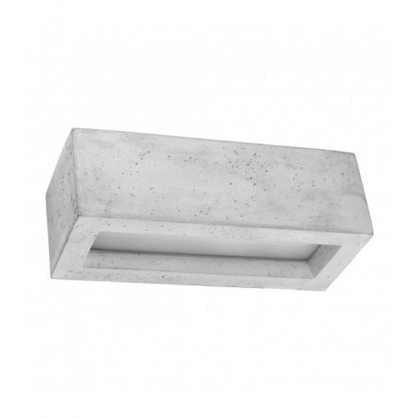 Applique murale Vega Up Verre,béton Gris 1 ampoule 10cm|Appliques murales|Luminaire Center
