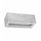 Applique murale Vega Up Verre,béton Gris 1 ampoule 10cm|Appliques murales|Luminaire Center