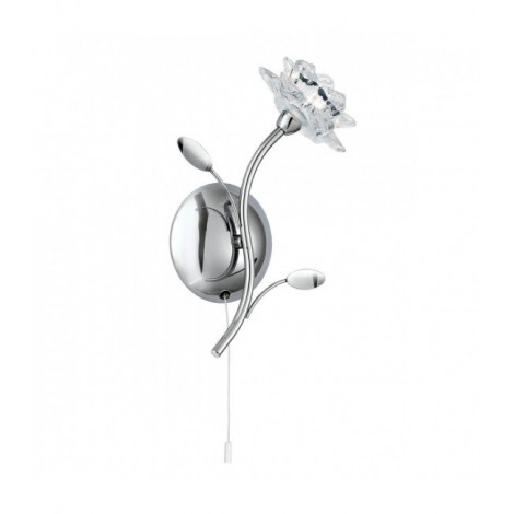 Applique Bellis, en chrome et verre|Appliques murales|Luminaire Center