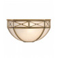 Applique Bannerman, laiton antique et verre givré|Appliques murales|Luminaire Center