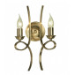 Applique 2 ampoules Penn, laiton brossé|Appliques murales|Luminaire Center
