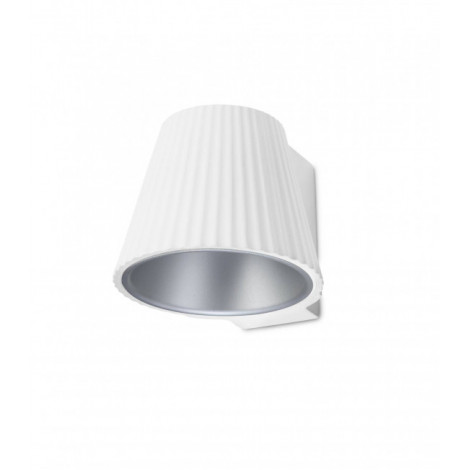 Applique Cup, Plâtre et verre, blanc et gris|Appliques murales|Luminaire Center