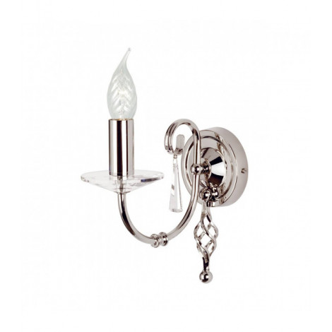 Applique Aegean, nickel poli et verre, 1 ampoule|Appliques murales|Luminaire Center
