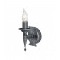 Applique Saxon, fer forgé, noir / argent, 1 ampoule|Appliques murales|Luminaire Center