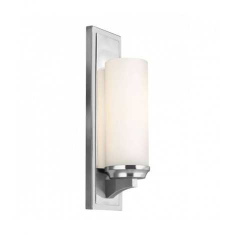 Applique Amalia, chrome poli et verre opale|Appliques murales|Luminaire Center