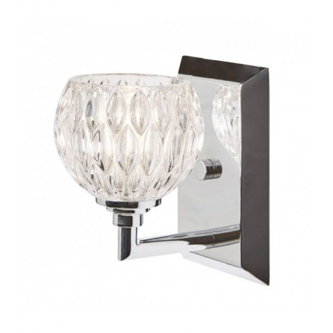Applique Serena, chrome poli, verre taillé, LED|Appliques murales|Luminaire Center