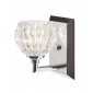 Applique Serena, chrome poli, verre taillé, LED|Appliques murales|Luminaire Center