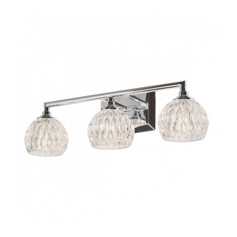 Applique Serena, chrome poli, verre taillé, 3 LED|Appliques murales|Luminaire Center
